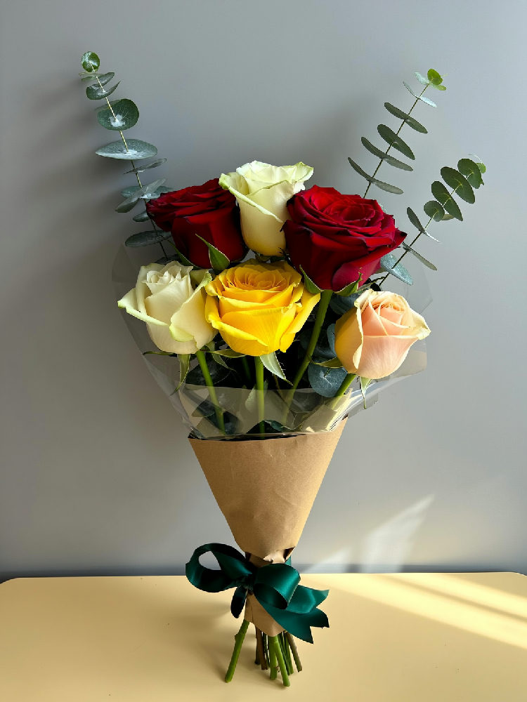 10 blandade rosor